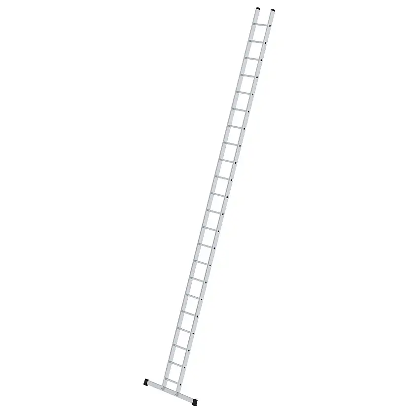 Sprossen-Anlegeleiter 350 mm breit mit Standard-Traverse 22 Sprossen