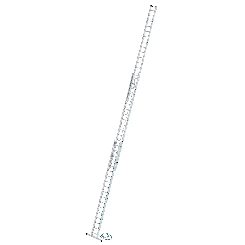Sprossen-Seilzugleiter 3-teilig mit Standard-Traverse 3x18 Sprossen
