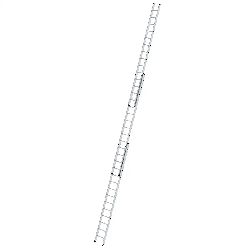 Sprossen-Schiebeleiter 3-teilig ohne Traverse 3x14 Sprossen