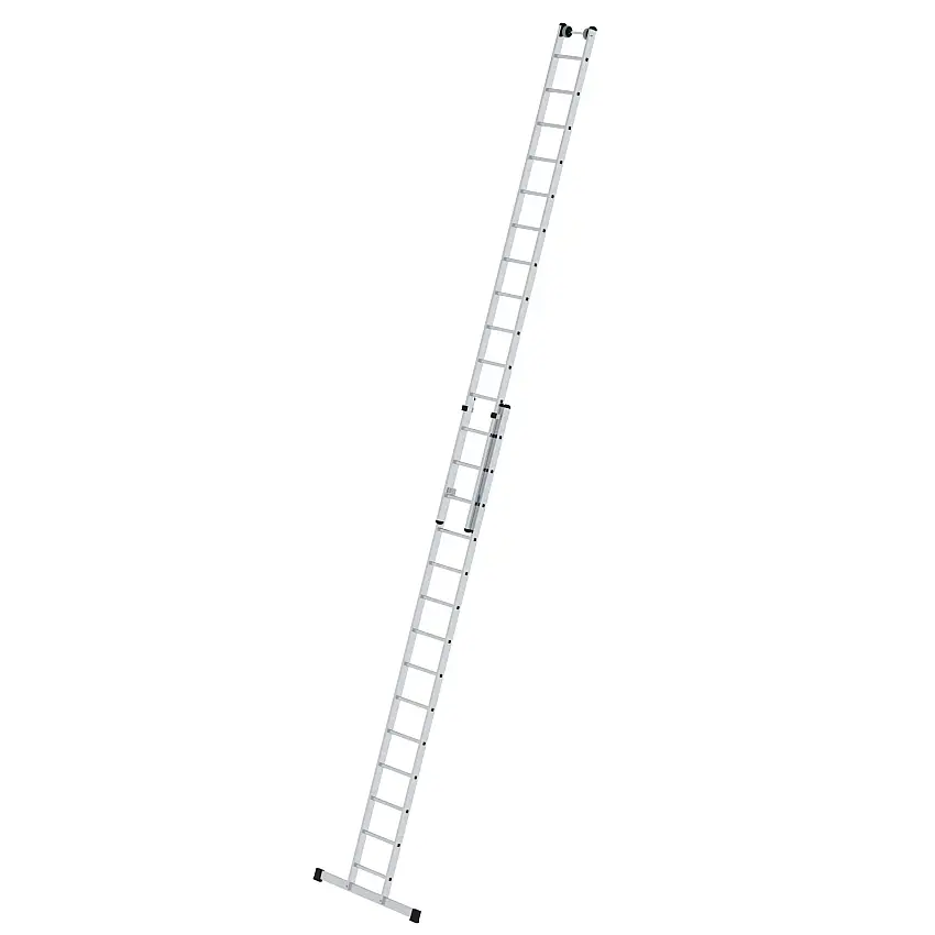 Sprossen-Schiebeleiter 2-teilig mit Standard-Traverse 2x14 Sprossen