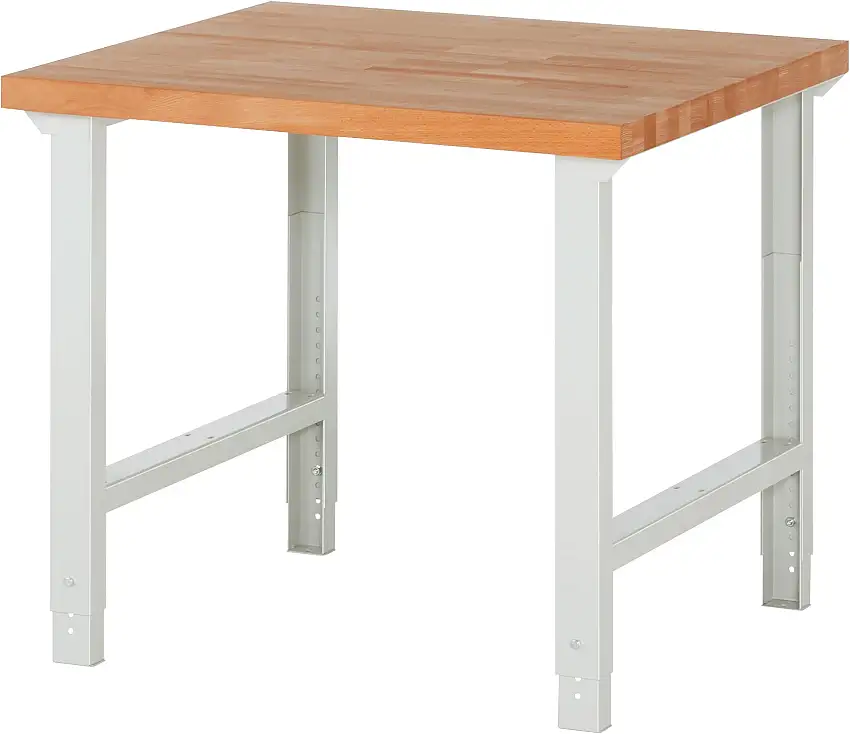 Werkbank Serie 7000 - Modell 7000 | HxBxT 79-114x100x90cm | Lichtgrau