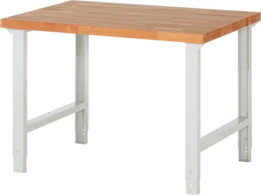 Werkbank Serie 7000 - Modell 7000 | HxBxT 79-114x125x90cm | Lichtgrau