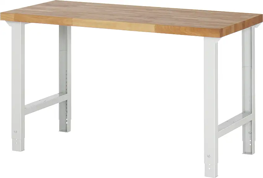 Werkbank Serie 7000 - Modell 7000 | HxBxT 79-114x150x70cm | Lichtgrau