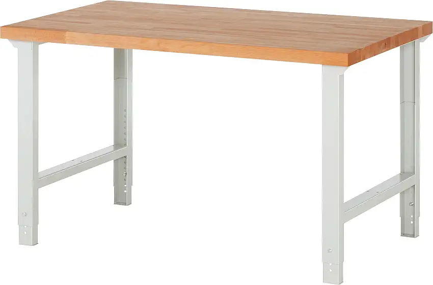 Werkbank Serie 7000 - Modell 7000 | HxBxT 79-114x150x90cm | Lichtgrau
