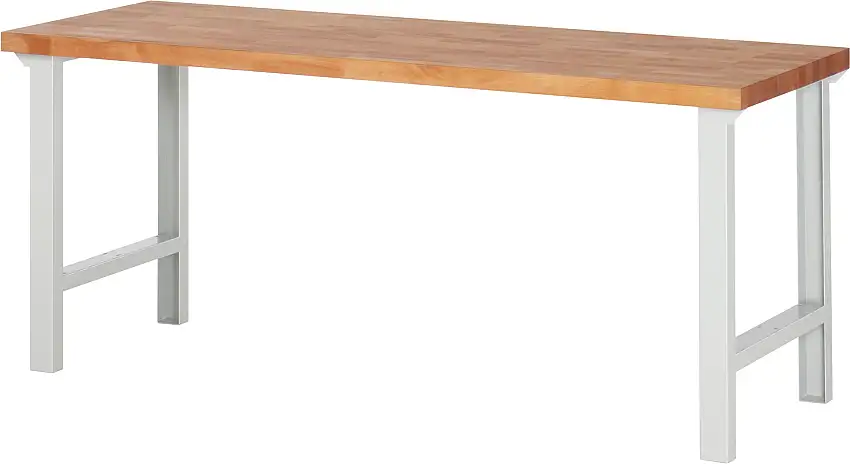 Werkbank Serie 7000 - Modell 7000 | HxBxT 84x200x70cm | Lichtgrau