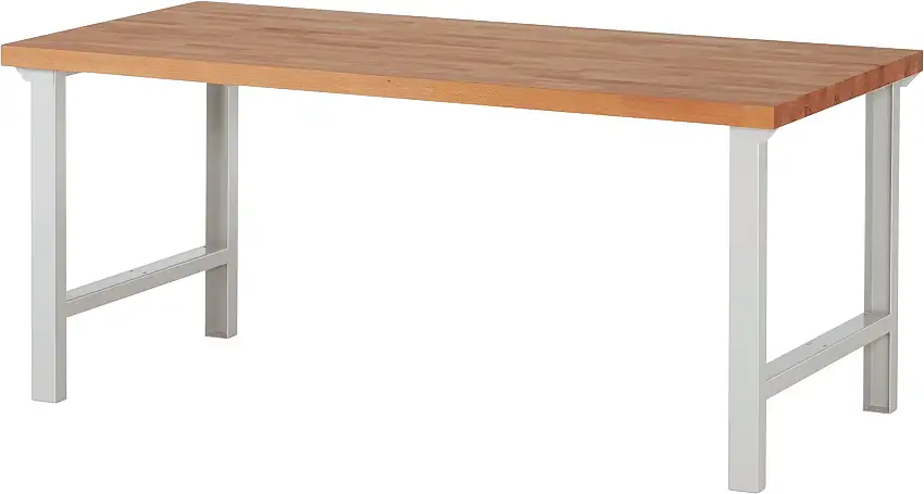 Werkbank Serie 7000 - Modell 7000 | HxBxT 84x200x90cm | Lichtgrau