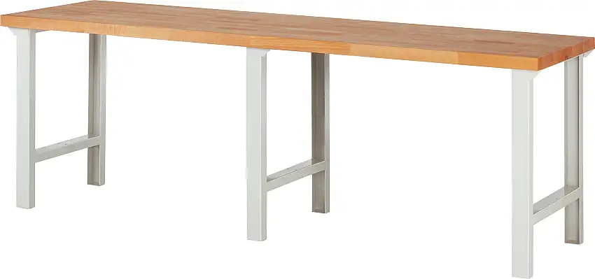 Werkbank Serie 7000 - Modell 7000 | HxBxT 84x250x70cm | Lichtgrau