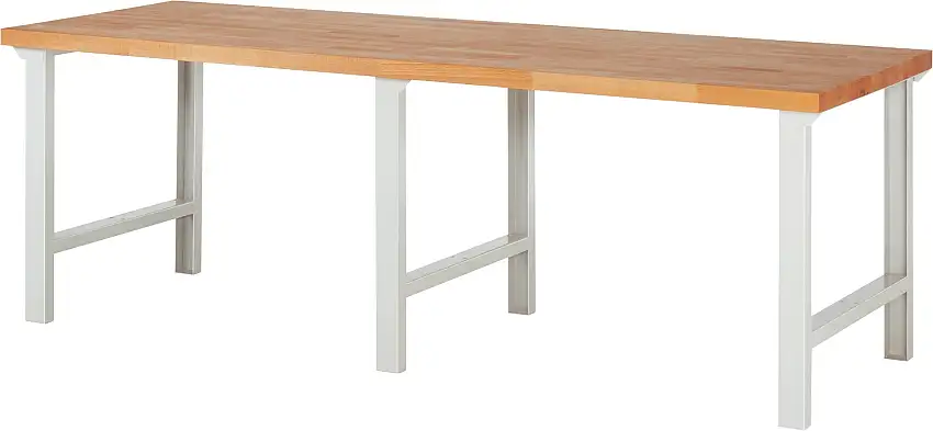 Werkbank Serie 7000 - Modell 7000 | HxBxT 84x250x90cm | Lichtgrau