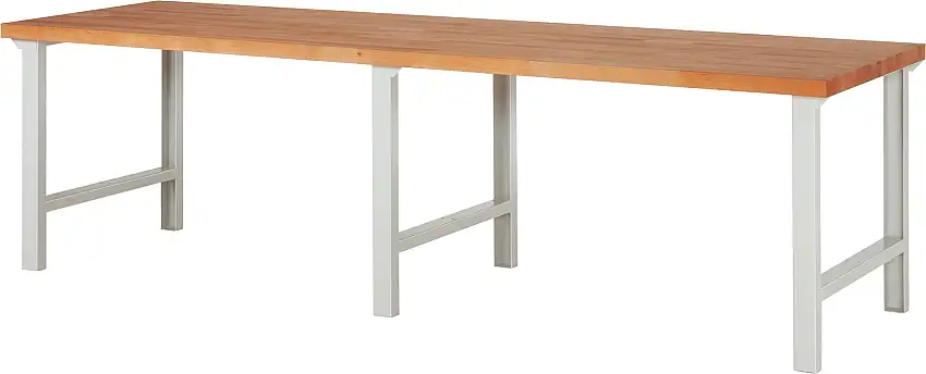 Werkbank Serie 7000 - Modell 7000 | HxBxT 84x300x90cm | Lichtgrau
