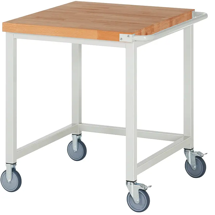 Fahrbare Werkbank 8000 - Modell 8000 | HxBxT 88-108x75x90cm | Lichtgrau