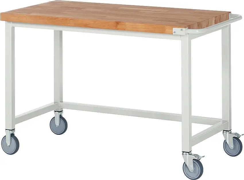 Fahrbare Werkbank 8000 - Modell 8000 | HxBxT 88-108x125x70cm | Lichtgrau