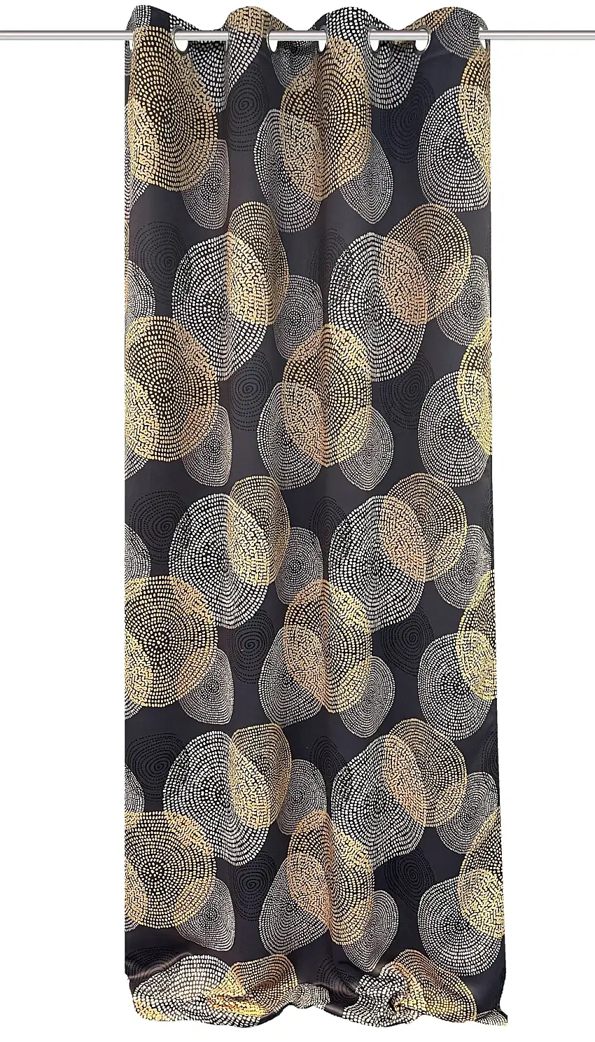Ösenschal Ginny anthrazit BxH 135x245cm Verdunkelungsvorhang bedruckt