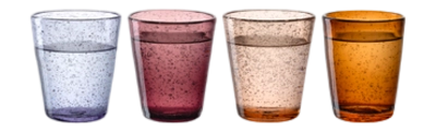 Glas-Set Leonardo Burano Warm Colors 330ml (Set von 4 Stück)