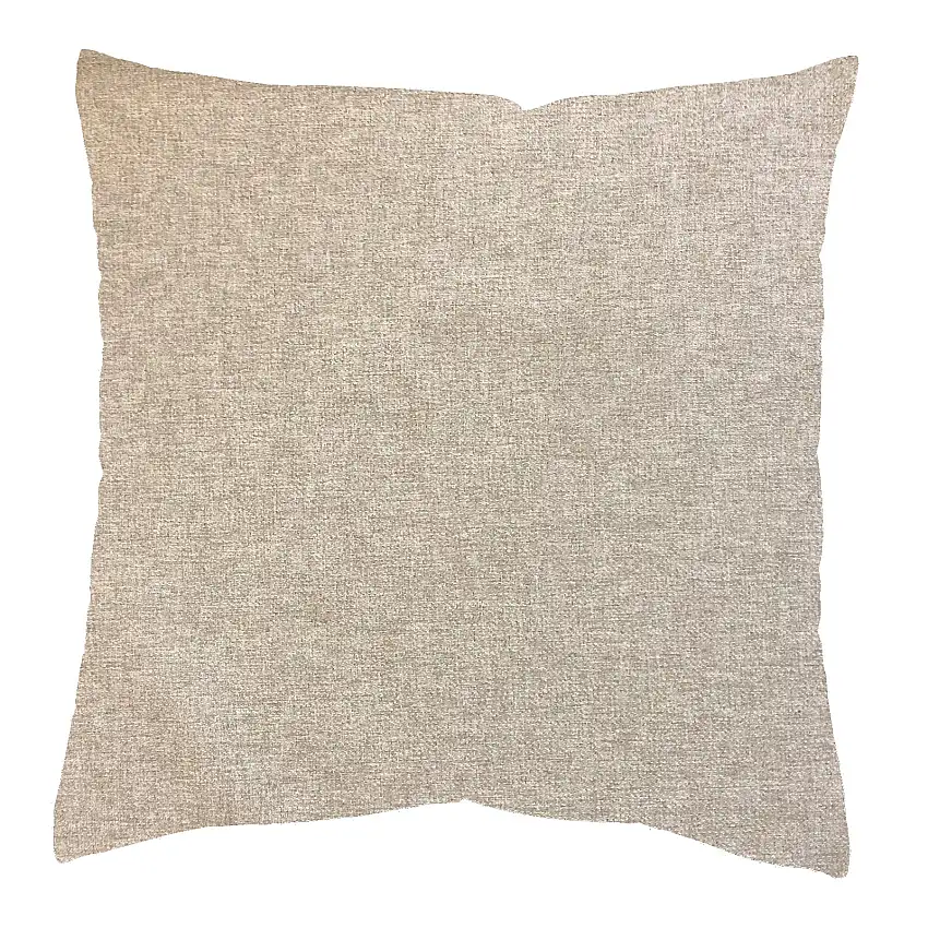 Kissenhülle Dekostoff uni "Lucio" beige 40x40 oder 50x50cm