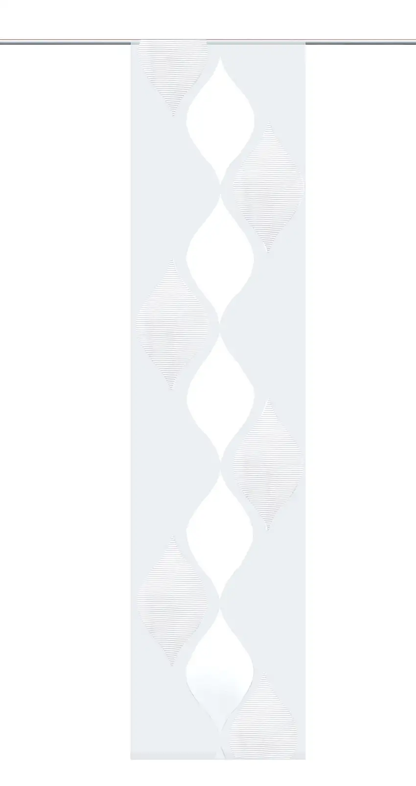 Schiebevorhang Effekt Voile Applikationen wollweiß BxH 60x245cm