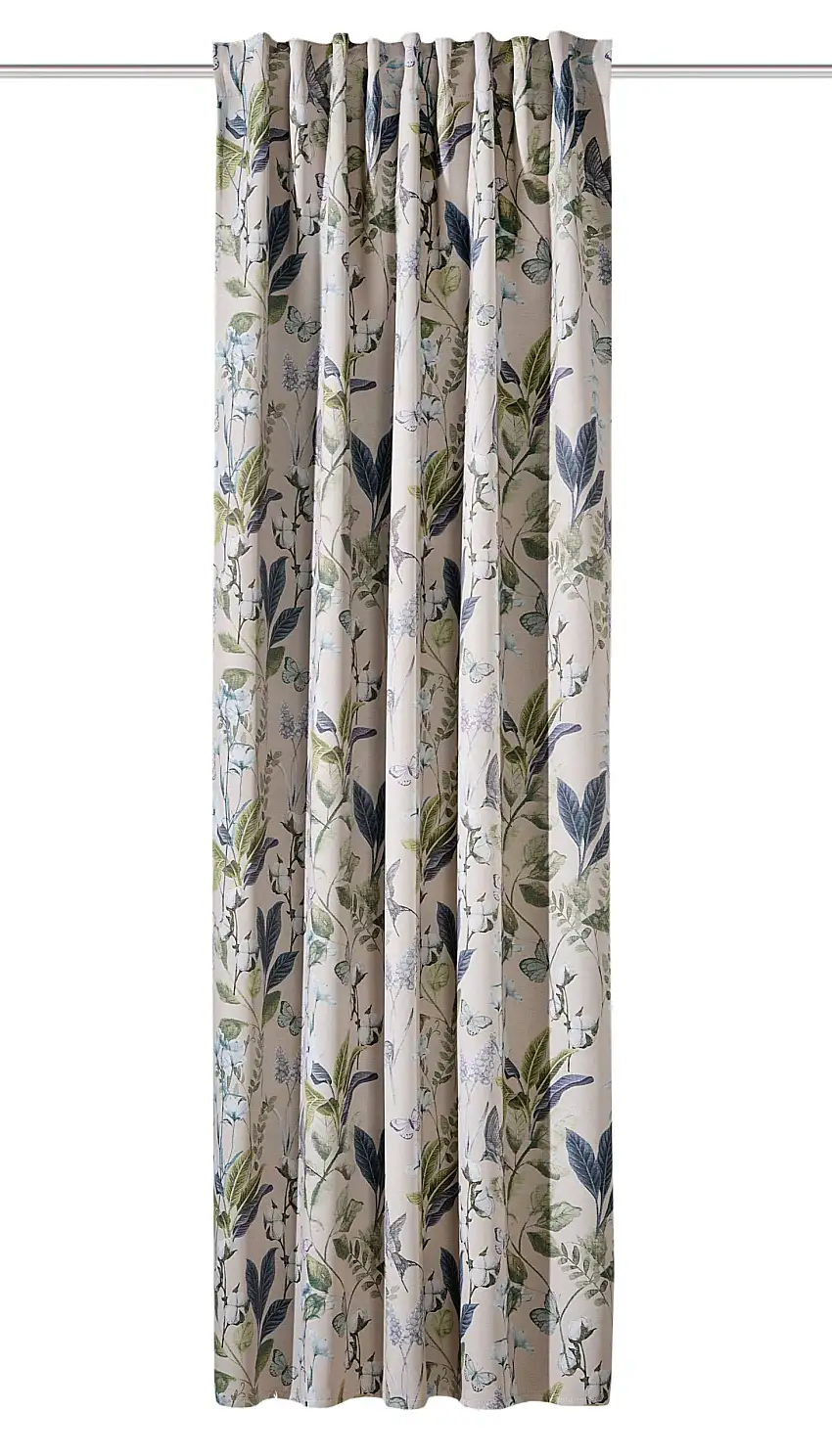 Verdunkelungsschal "Taira" Kombiband blau-grün BXH 135x245cm