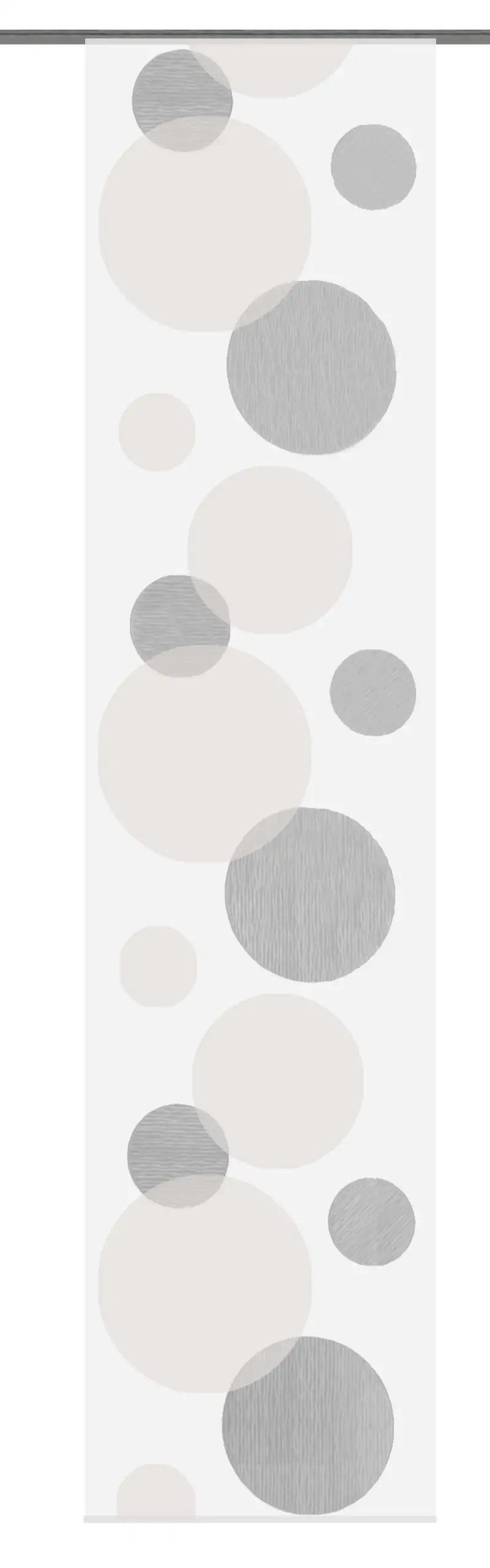 Schiebevorhang Voile Kreise stein BxH 60x245cm