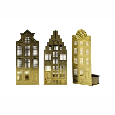 Kerzenhalter POLSPOTTEN Waxinelight Canalhouses (Set von 3)