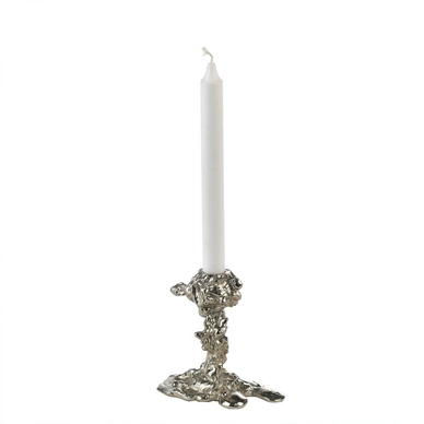 Kerzenleuchter POLSPOTTEN Drip Silver Small