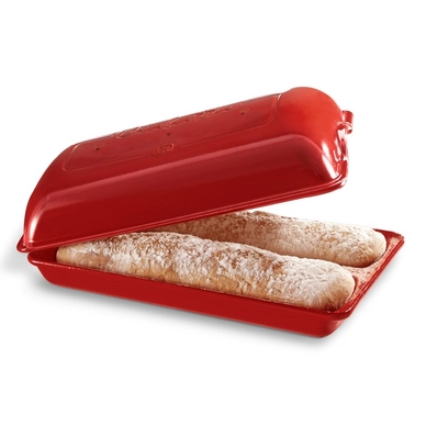 Ciabatta-Backform Emile Henry Grand Cru Red 39 x 23 cm