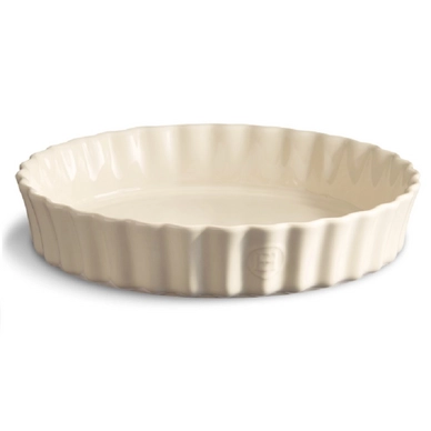 Tortenform Emile Henry Tief Argile Cream 28 cm