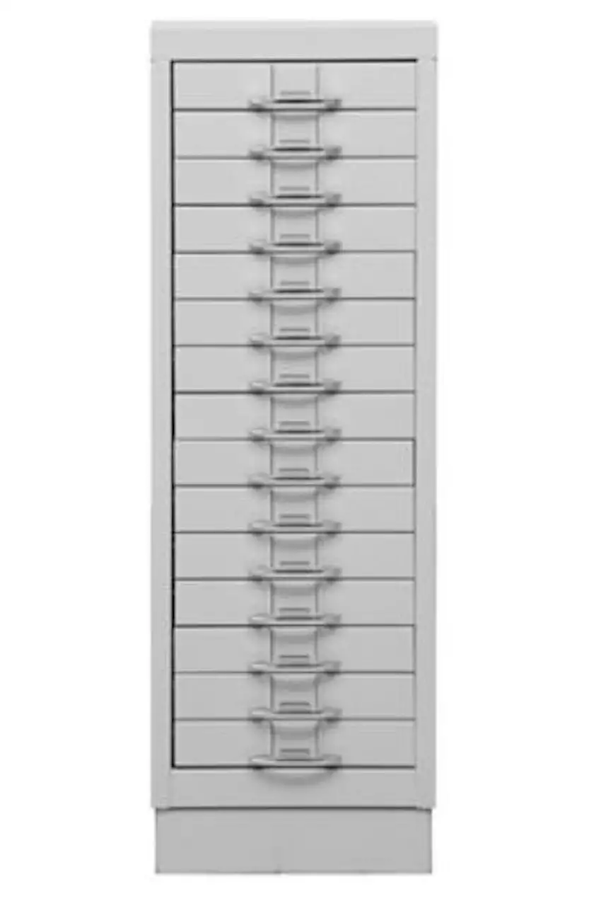 Schubladenschrank Swan | 15 Schubladen | DIN A4 | HxBxT 90x30x40cm | Grau