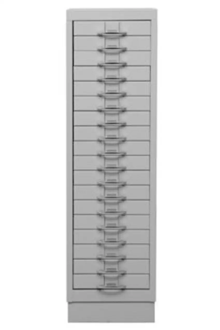Schubladenschrank Swan | 18 Schubladen | DIN A4 | HxBxT 105x30x40cm | Grau