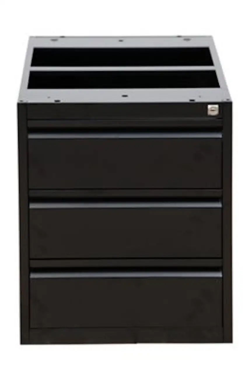 Unterbaucontainer Sparrow| 3 Schuladen| HxBxT 535x460x790 cm | Schwarz