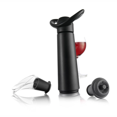 Wine Saver Concerto Geschenk Set Vacu Vin Schwarz