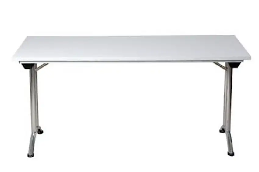 Klapptisch Lizard | C-Fuß-Gestell | HxBxT 75x160x80 cm | Chrom-Grau