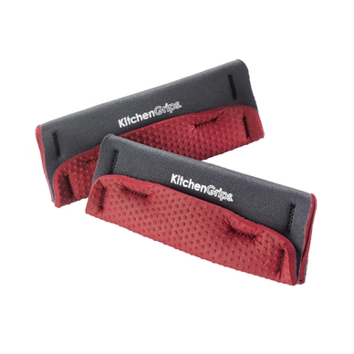 Topfgriffe Kitchengrips Breit Grau Rot