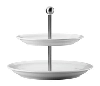 Etagere Thomas Trend 2 Tiers Flat White White