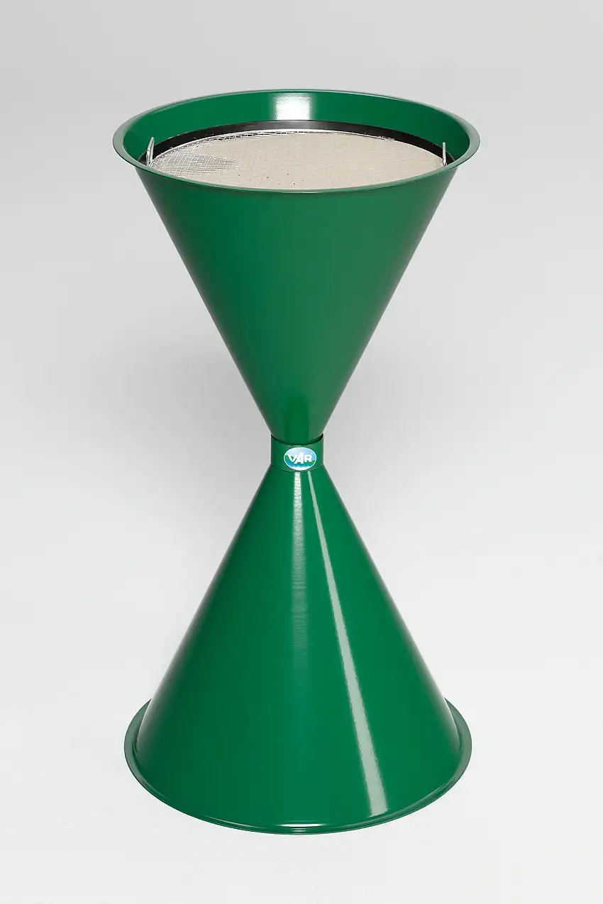 Klassischer Standascher für Innen- & Außenbereich | HxBxT 73x40x40cm | Stahlblech | Grün