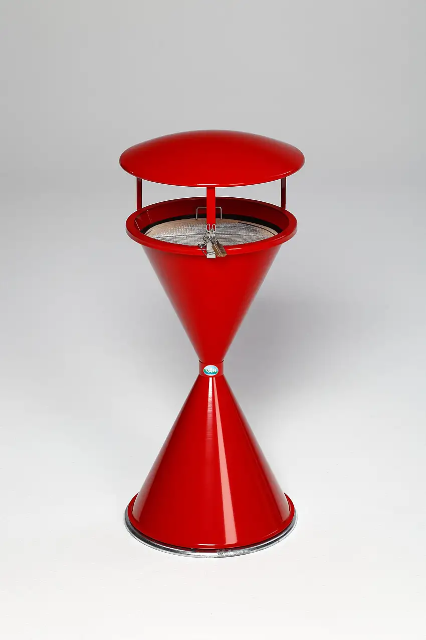 Dach für klassischen Standascher | HxBxT 23x44x44cm | Stahlblech | Rot