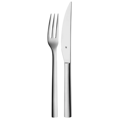 Besteckset WMF Nuova Steak Silber (2-teilig)