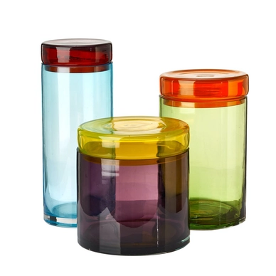 Vorratsbehälter POLSPOTTEN Caps & Jars Multi (Set von 3)