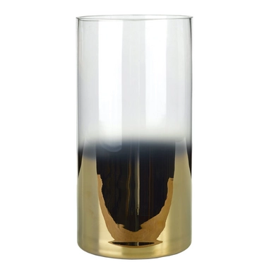 Kerzenhalter POLSPOTTEN Hurricane Half Clear / Gold Large