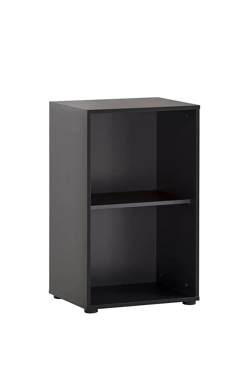 Möbelpartner Aktenregal Raven | Small | HxBxT 84x51x41cm | 2 Fächern | Eiche/Schwarz
