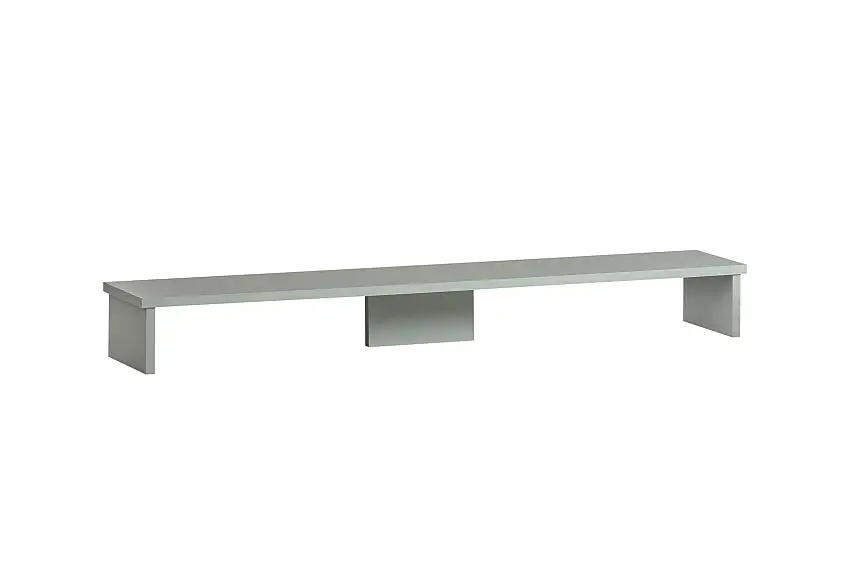 Möbelpartner Monitorständer für Schreibtisch Fox | Large | HxBxT 13x110x20cm | für 2 Bildschirme | Pistazie