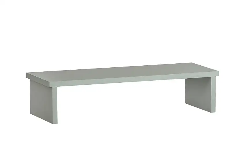 Möbelpartner Monitorständer für Schreibtisch Fox | Small | HxBxT 13x55x20cm | für 1 Bildschirm | Pistazie