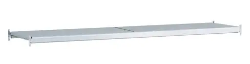 Zusatzebene mit Stahlböden für Schulte Weitspannregal WS 2000 | BxT 200x40cm | Fachlast 400kg | Verzinkt