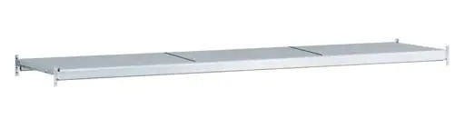 Zusatzebene mit Stahlböden für Schulte Weitspannregal WS 2000 | BxT 250x40cm | Fachlast 400kg | Verzinkt