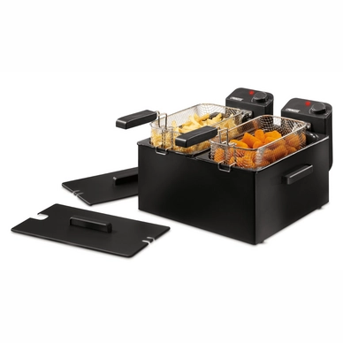 Fritteuse Princess Double Fryer Schwarz 183028