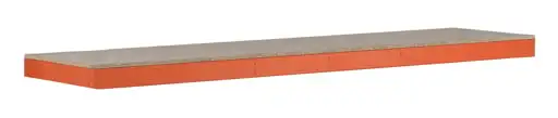 Zusatzebene mit Spanplatten für Schulte Weitspannregal Z1 | BxL 153,6x62cm | Fachlast 640kg | Orange/Verzinkt