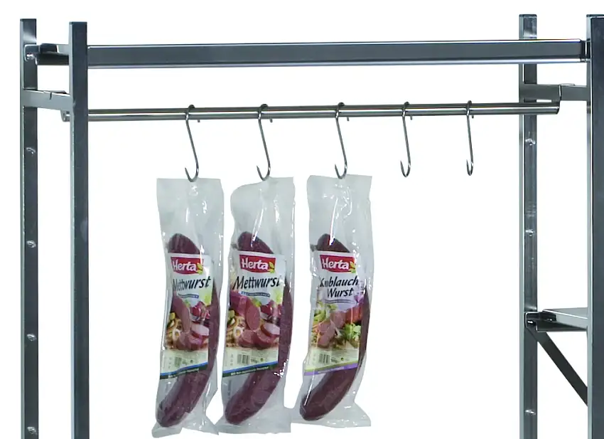 Gehängeschiene für Schulte Lebensmittelregal | 80cm | Aluminium