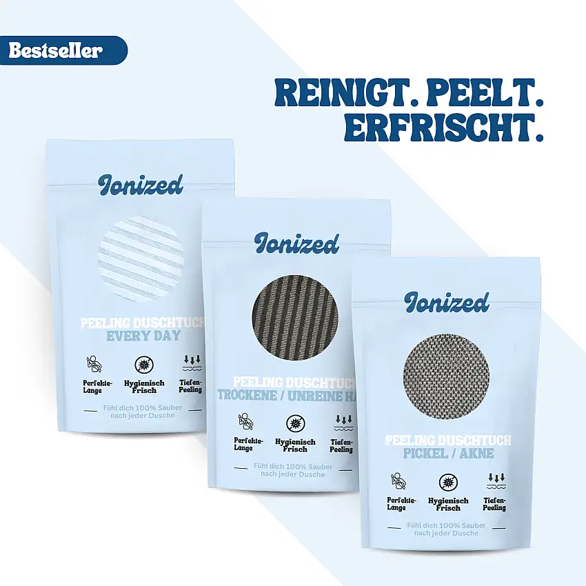 Ionized™ Peeling Duschtücher - Full Routine Listicle