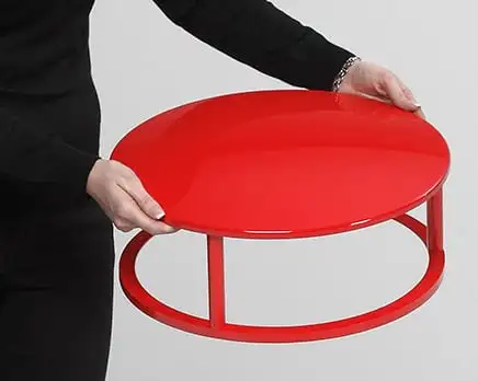 Dach für klassischen Standascher | HxBxT 21x46x46cm | Kunststoff | Rot