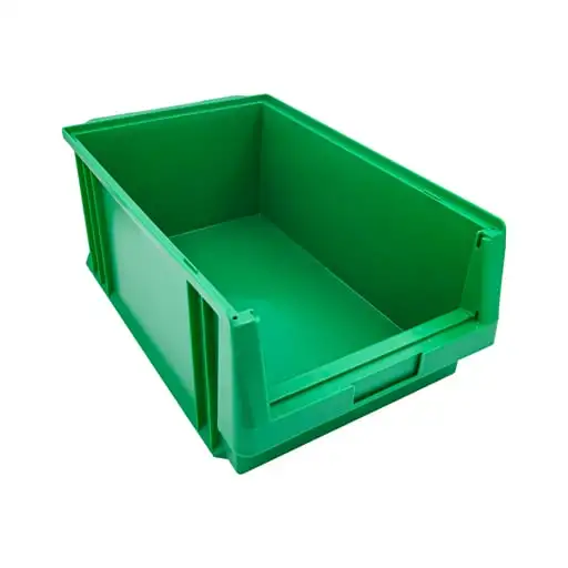 SuperSparSet 8x Sichtlagerbox Classic A | Grün | HxBxT 20x32x50cm | Polypropylen | Sichtlagerbehälter, Sichtlagerkasten, Sichtlagerkastensortiment, Sortierbehälter