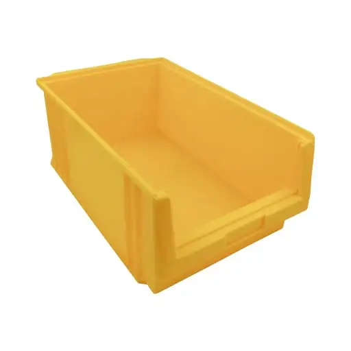 SuperSparSet 8x Sichtlagerbox Classic A | Gelb | HxBxT 20x32x50cm | Polypropylen | Sichtlagerbehälter, Sichtlagerkasten, Sichtlagerkastensortiment, Sortierbehälter