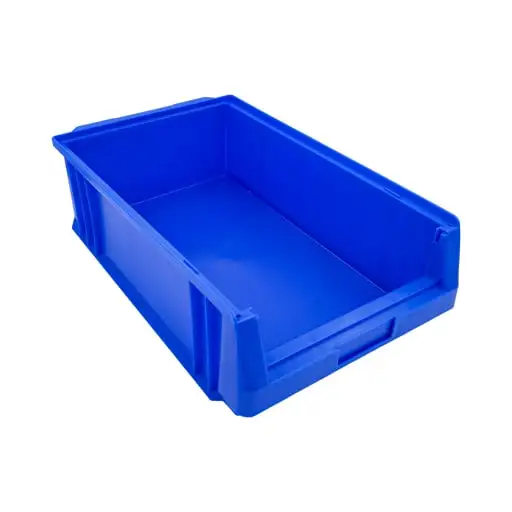 SuperSparSet 10x Sichtlagerbox Classic B | Blau | HxBxT 15x32x50cm | Polypropylen | Sichtlagerbehälter, Sichtlagerkasten, Sichtlagerkastensortiment, Sortierbehälter
